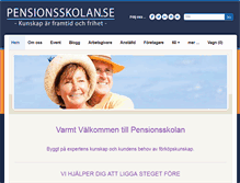 Tablet Screenshot of pensionsskolan.se